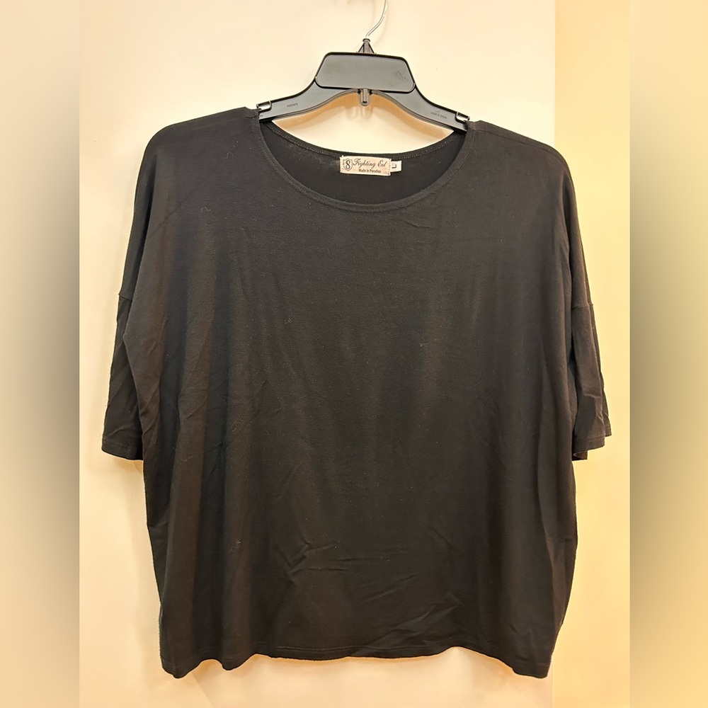 Fighting eel black 1/2 sleeve top #2